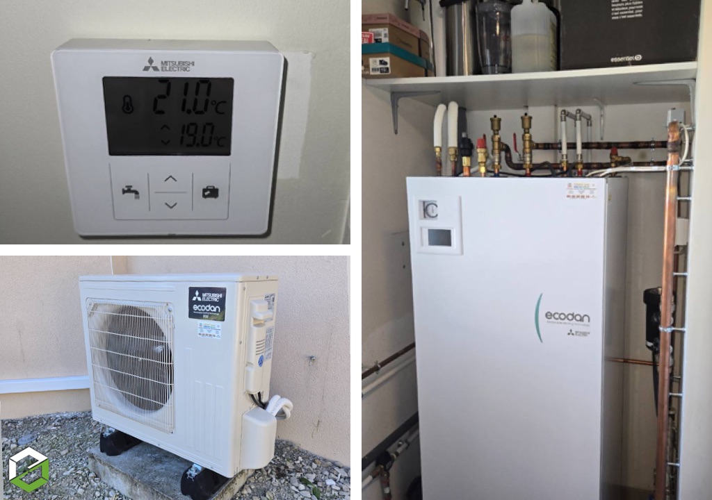 Installation d’une pompe à chaleur air/eau Mitsubishi Electric, solution économique par une entreprise RGE QUALIPAC