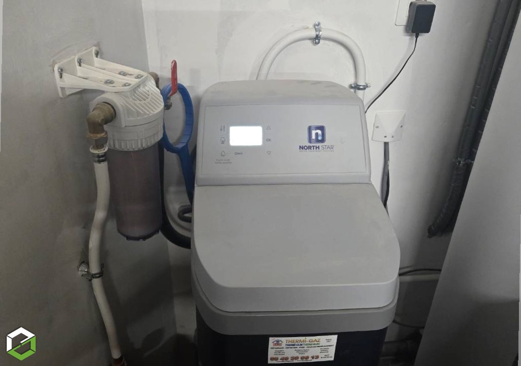 Solution anti-calcaire, Installation d'un adoucisseur d'eau North Star NSC17ED proche de Saintes