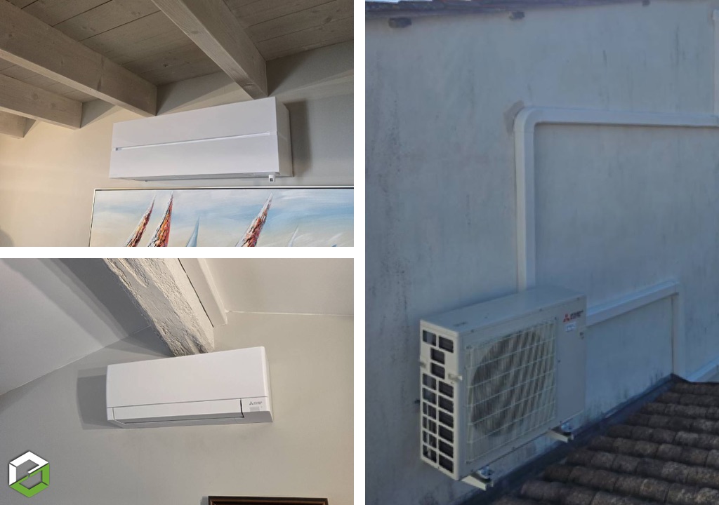 Amélioration du DPE, installation de climatisation réversible Mitsubishi Electric