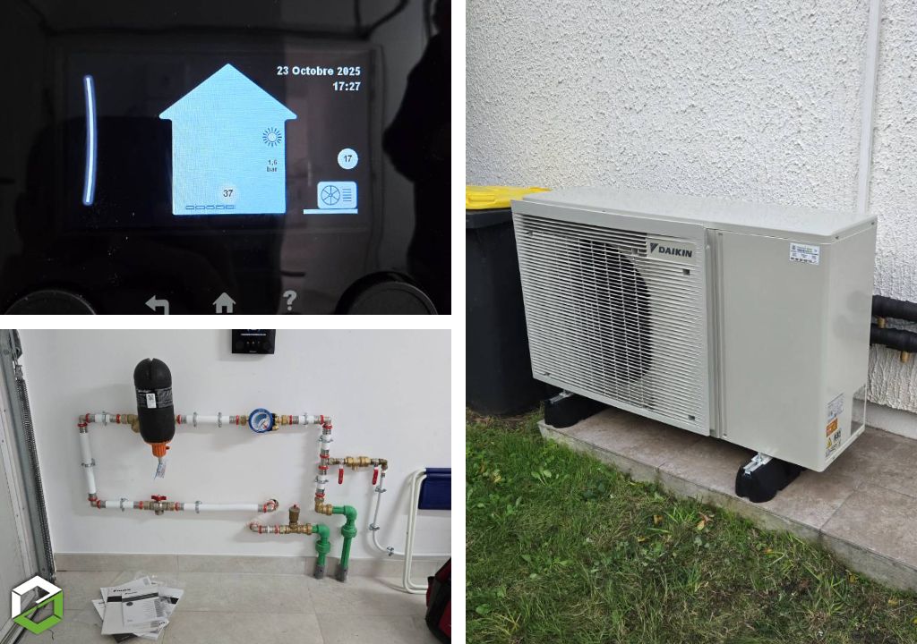 Installateur de pompe à chaleur air/eau Daikin, solution économique de chauffage 