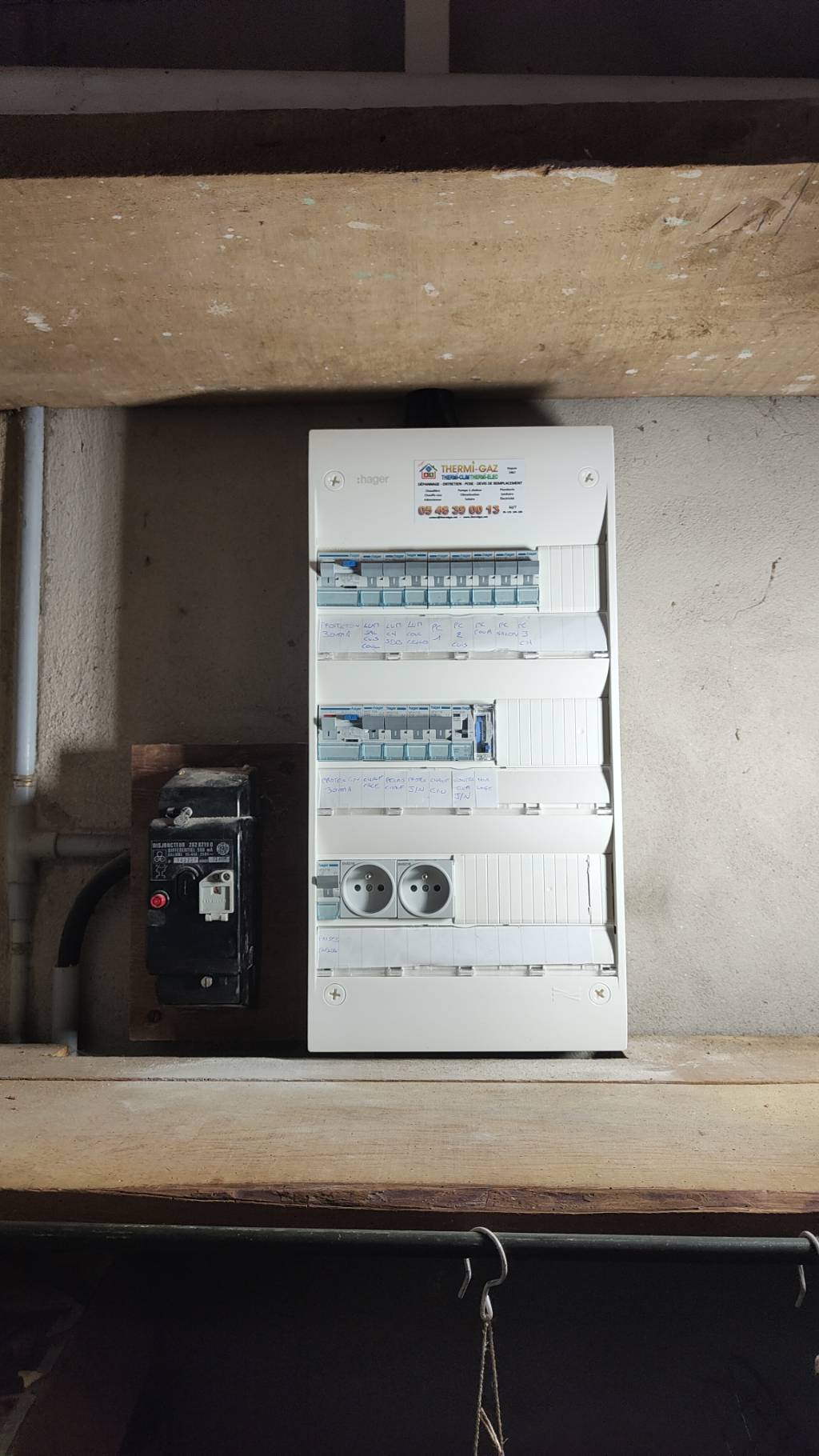 Tableau non conforme, mise au norme NF C 15-100 