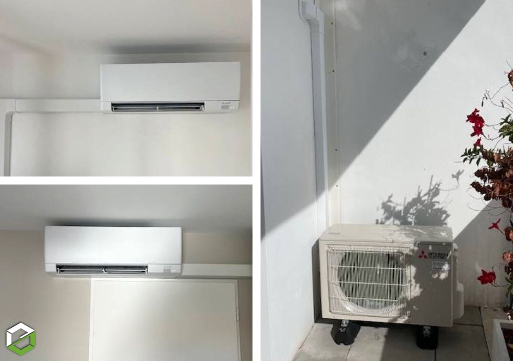 Installation d'une climatisation Mitsubishi Electric silencieuse