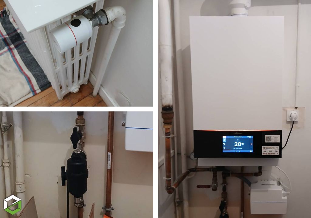 Changement de chaudière gaz par une chaudière à condensation Viessmann