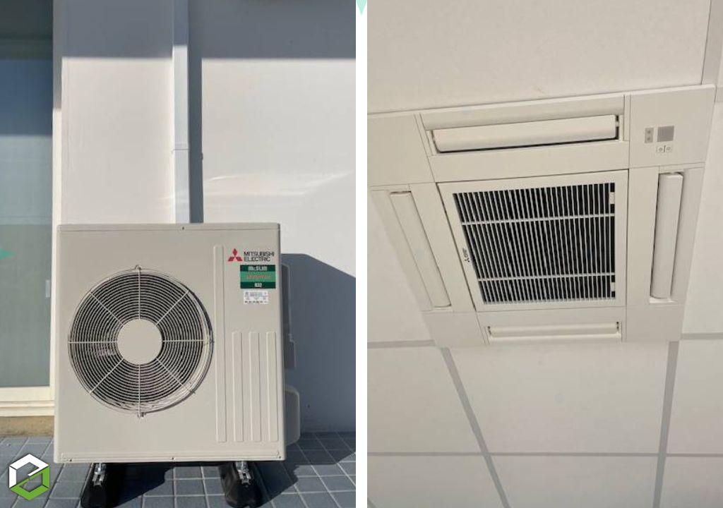 Installation d'une climatisation Mitsubishi Electric, Chauffage et climatisation dans le tertiaire-Charente Maritime (17)