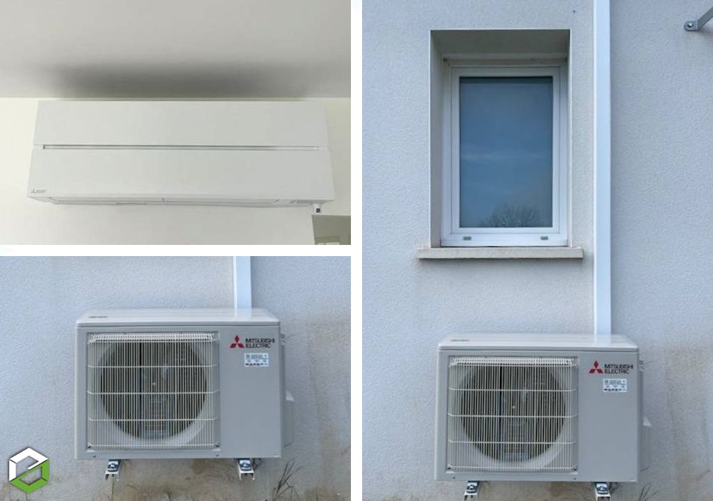 Ets THERMI-GAZ : Installation d'une climatisation Mitsubishi Electric gamme LN : le design allié à la performance