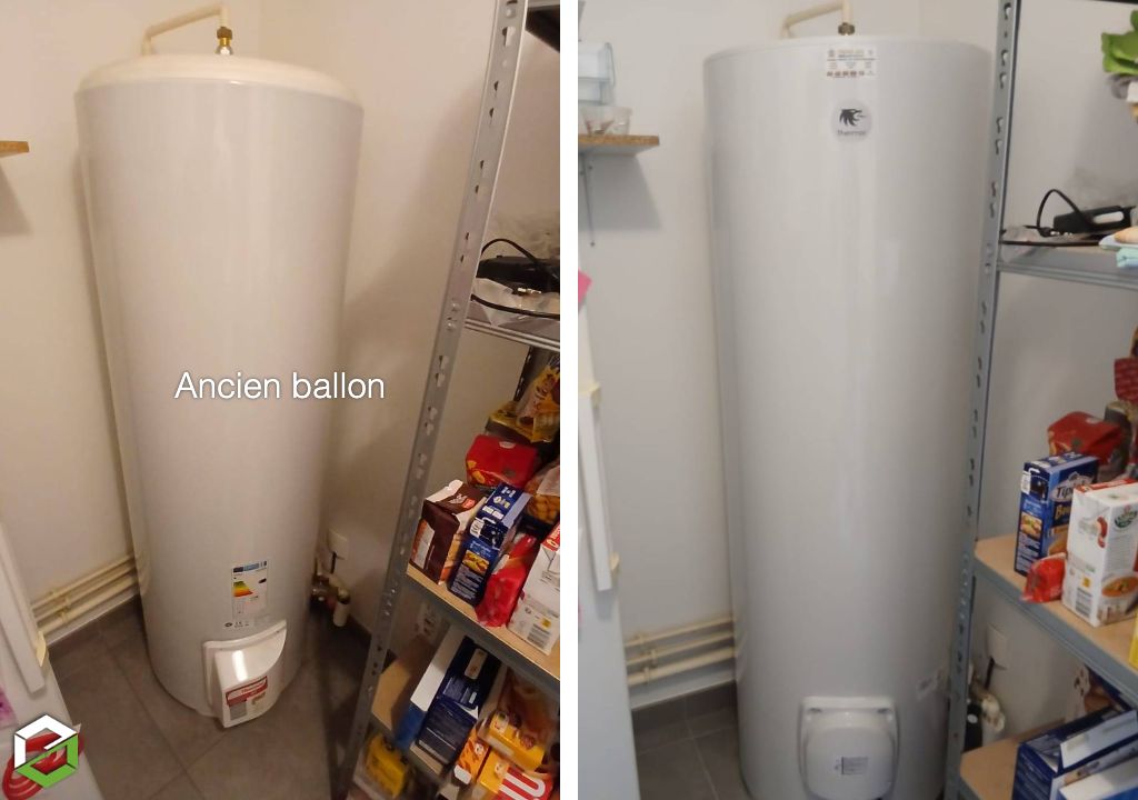 Changement de chauffe eau électrique Thermor, Plombier depuis 1967