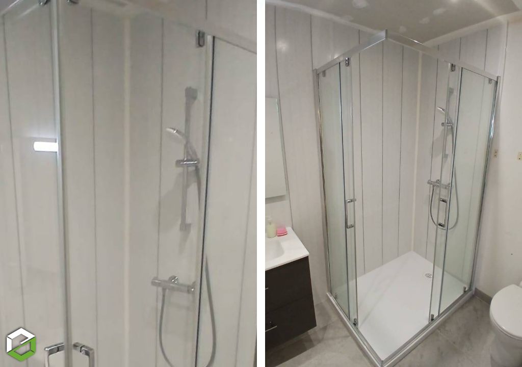 Changement de douche, création d'une salle de bain 