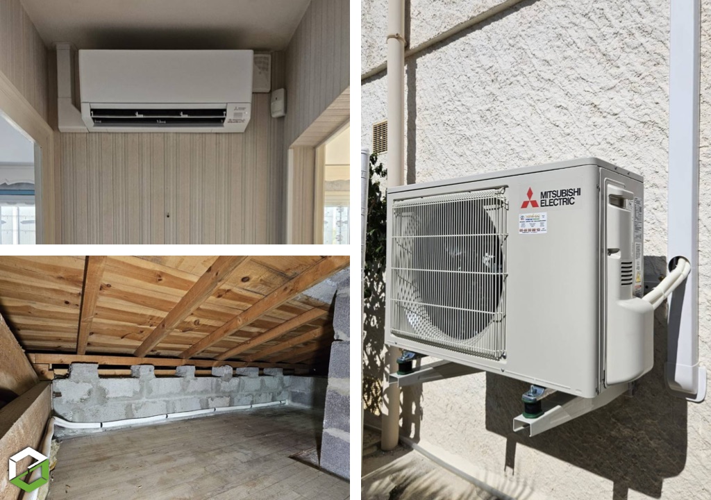 Installation d'un climatiseur réversible Mitsubishi Electric MSZ-AY | Thermi-Gaz