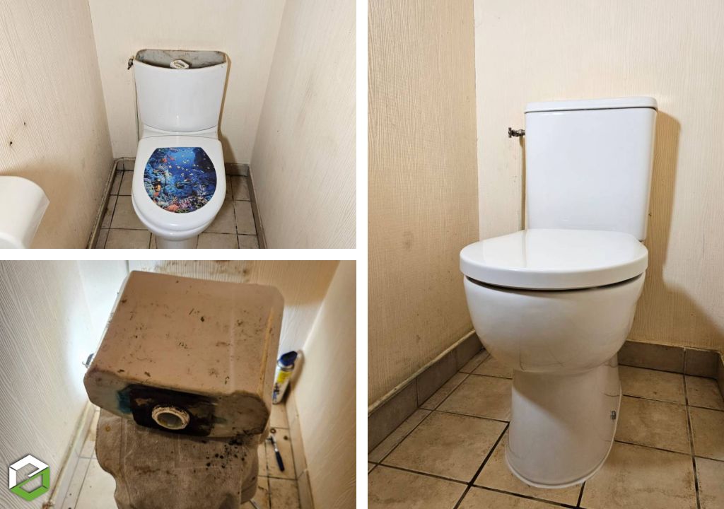Remplacement de WC proche de Royan - Plombier de proximité depuis 1967