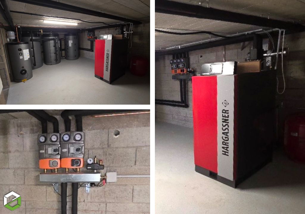installation d'une chaudière à bois hargassner neo  hv - entreprise rge qualibois