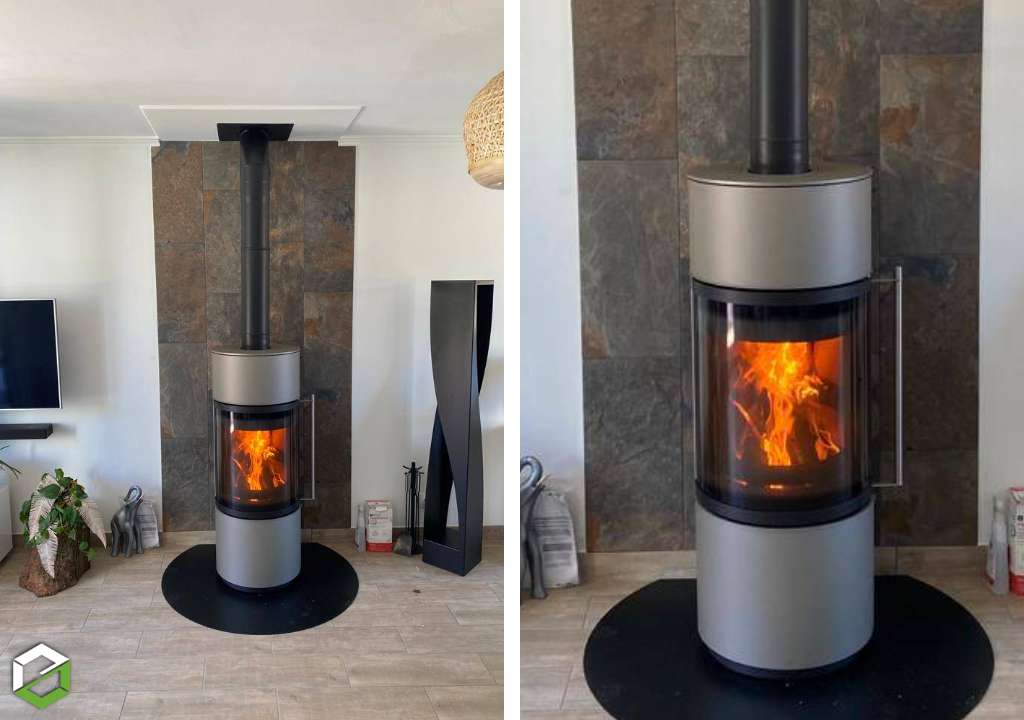 Consultez la chantier : installation d'un poêle à bois bûches koppe ofen - rge qualibois