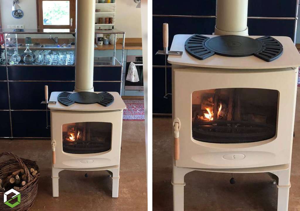 Consultez la chantier : installation d'un poêle à bois bûches charnwood - rge qualibois
