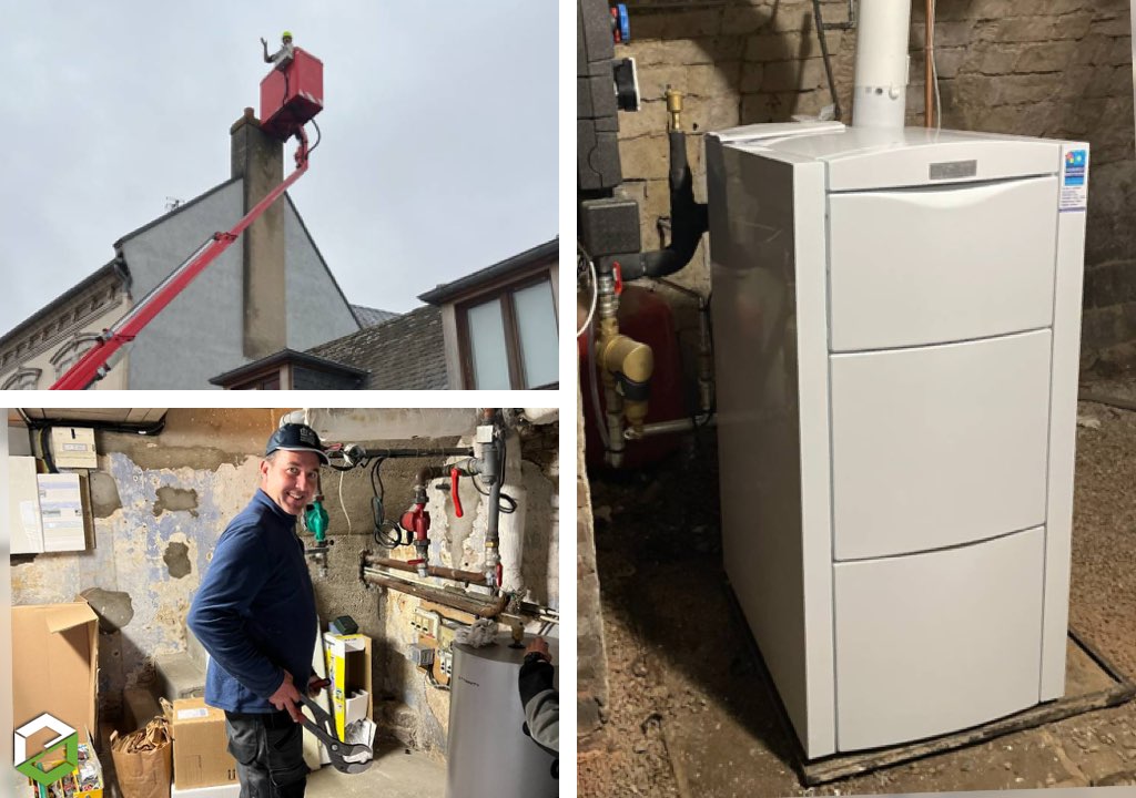 Installation d'une chaudière gaz Vaillant 