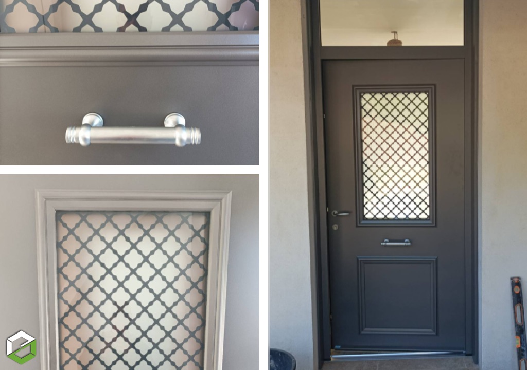 Ets Motard - Menuiserie Agenaise : Pose de porte d'entrée en acier et vitrée Zilten - Entreprise reconnue RGE