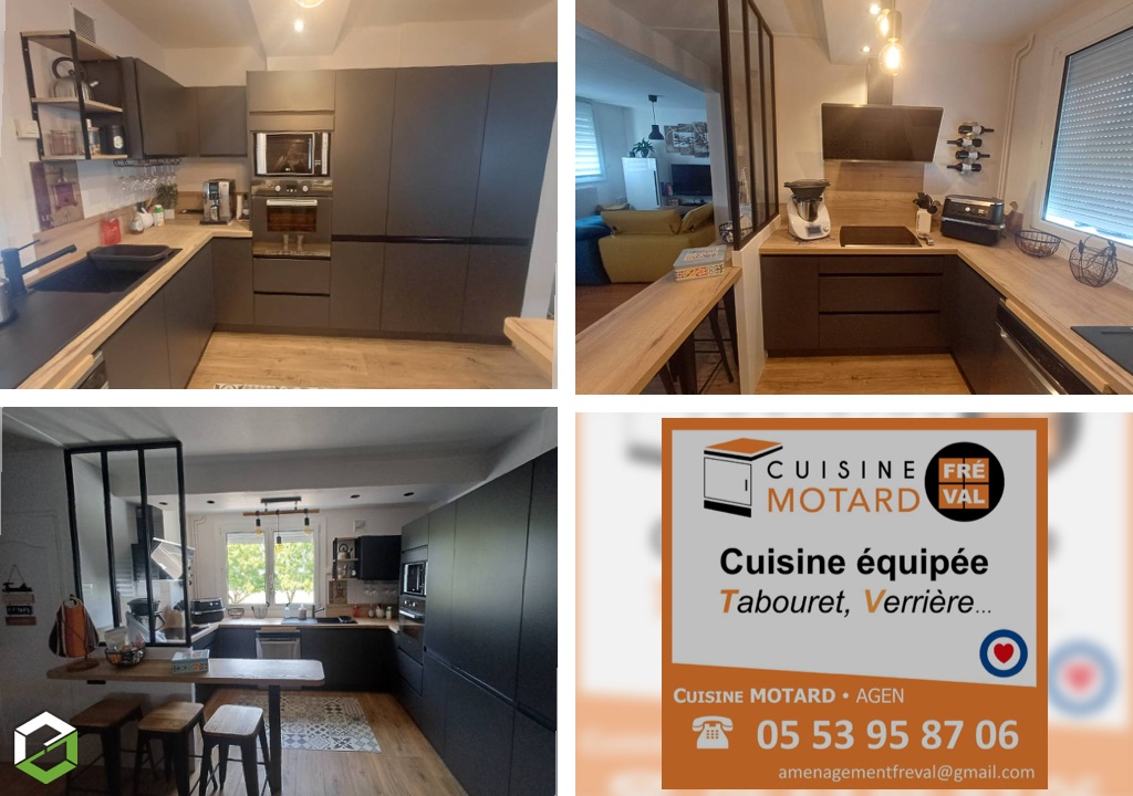Ets Motard - Menuiserie Agenaise : Rénovation complète de cuisine