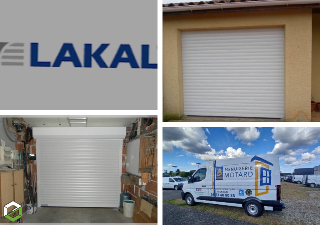 Ets Motard - Menuiserie Agenaise : Pose d'une porte de garage enroulable 