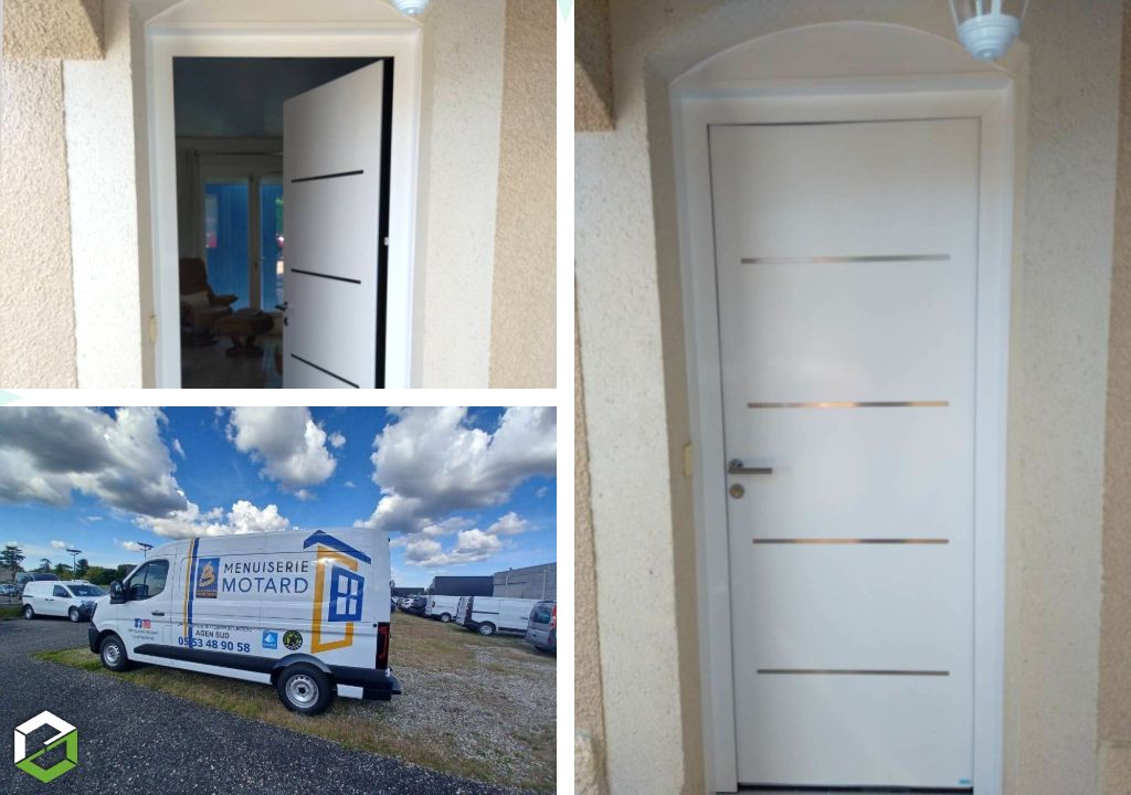 Remplacement d’une porte d’entrée en aluminium-Lot et Garonne (47)
