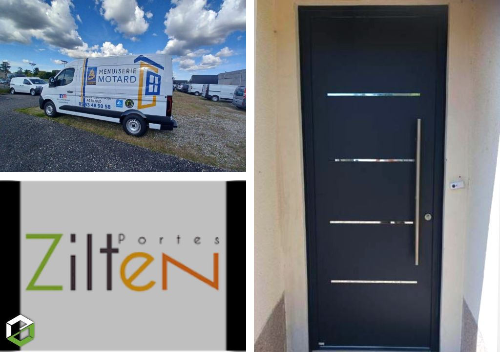 Installation d'une porte d'entrée Aluminum.-Lot et Garonne (47)