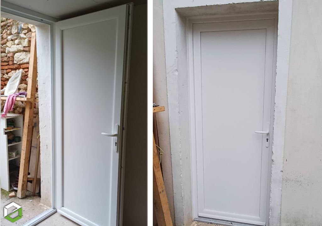 Rénovation : installation d’une porte-fenêtre PVC sur mesure-Lot et Garonne (47)