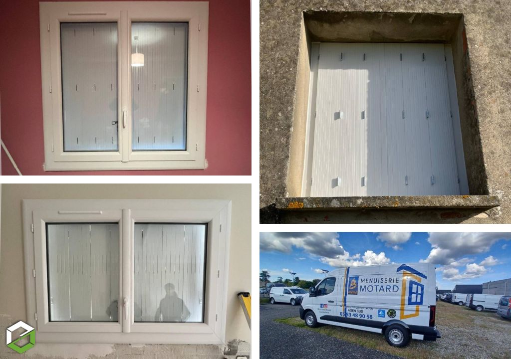 Remplacement de menuiseries PVC et pose de persiennes-Lot et Garonne (47)