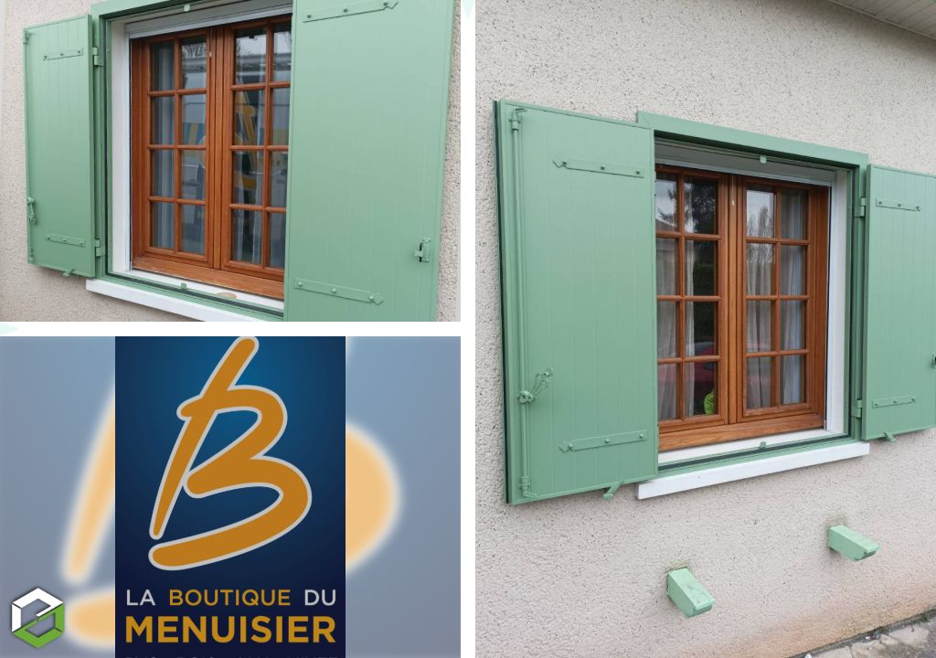 Ets Motard - Menuiserie Agenaise : Rénovation de Volets Aluminium Mistral sur Précadre RAL 6021