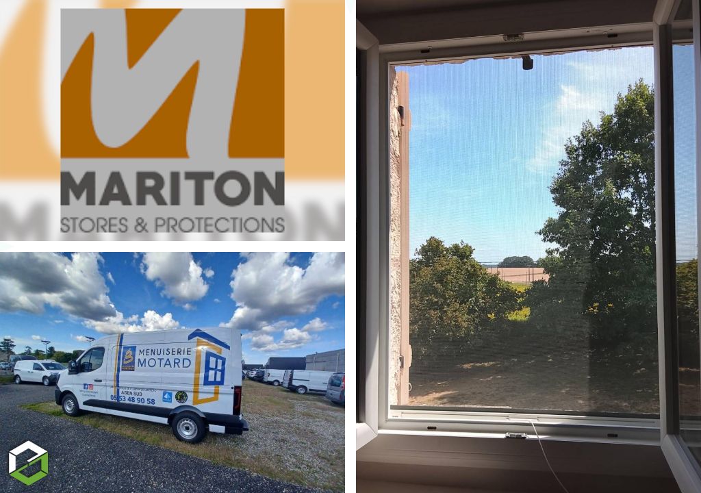 Consultez la chantier : installation de moustiquaires enroulable