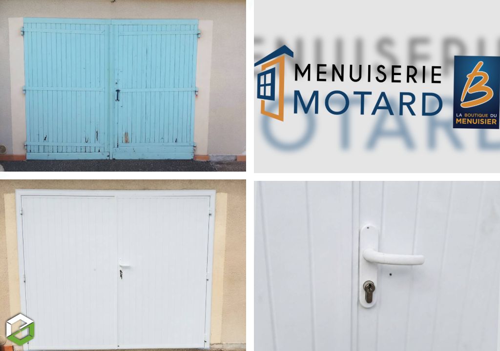 Consultez la chantier : modernisation et confort thermique : pose d'une porte de garage aluminium isolée dc solutions à vantaux verticaux et serrure 3 points