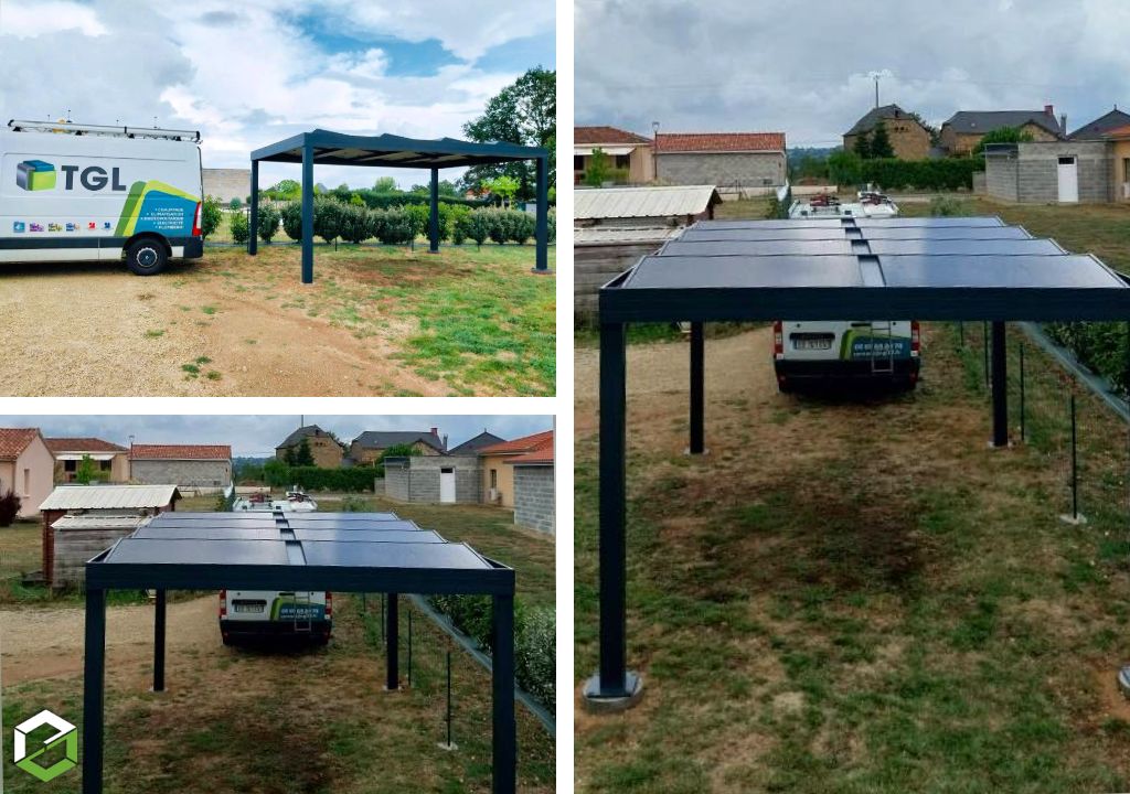 installation d'une pergola photovoltaïques ma pergola solaire - entreprise rge qualipv
