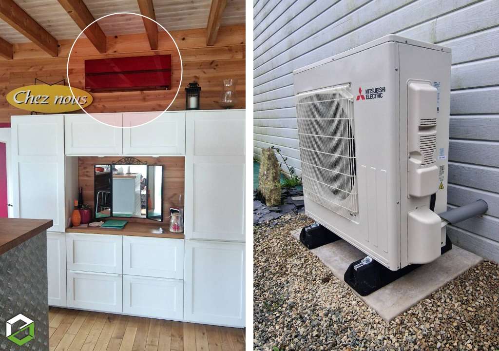 installation et mise en service d'une (pac) pompe à chaleur air/air mitsubishi electric - rge qualipac