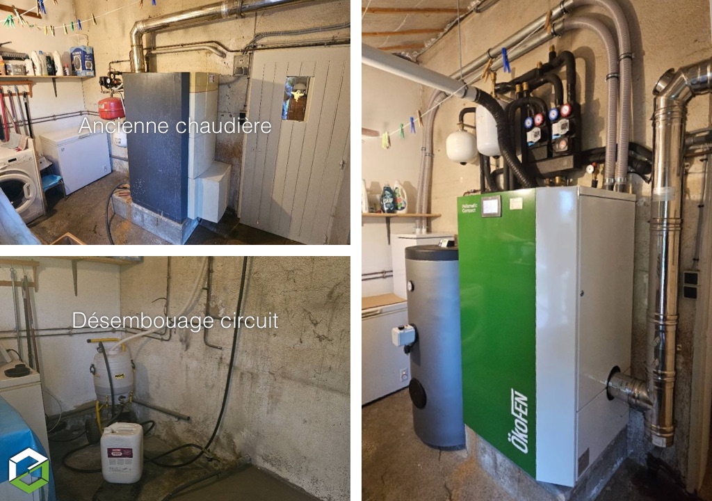 Remplacer une chaudière fioul par une chaudière à granulé de bois OKOFEN - Installateur RGE Qualibois-Eure (27)