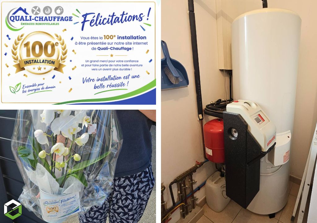 Désembouage d’un préparateur solaire Atlantic de 300 litres avec 2 panneaux solaires thermiques