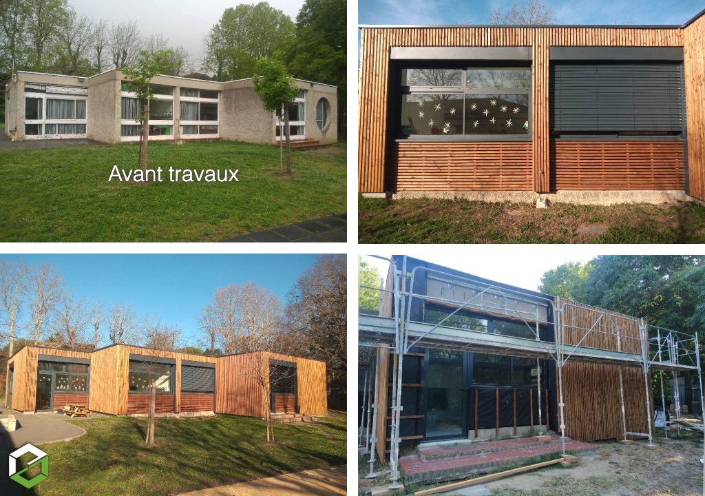 maître d'oeuvre pour la rénovation écologique de l'école rené goscinny - ite fibre de bois et brasseurs d'air