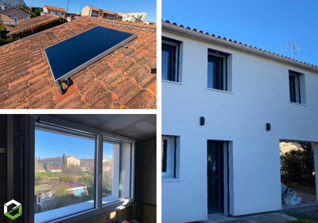 Rénovation énergétique d'ampleur : isolation, menuiseries, chauffe-eau solaire & PAC