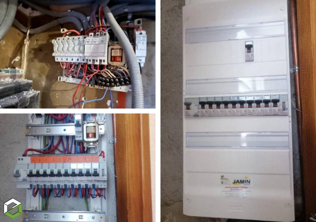 Consultez la chantier : mise en conformité d'un tableau électrique - remplacement de protections différentielles - entreprise rge