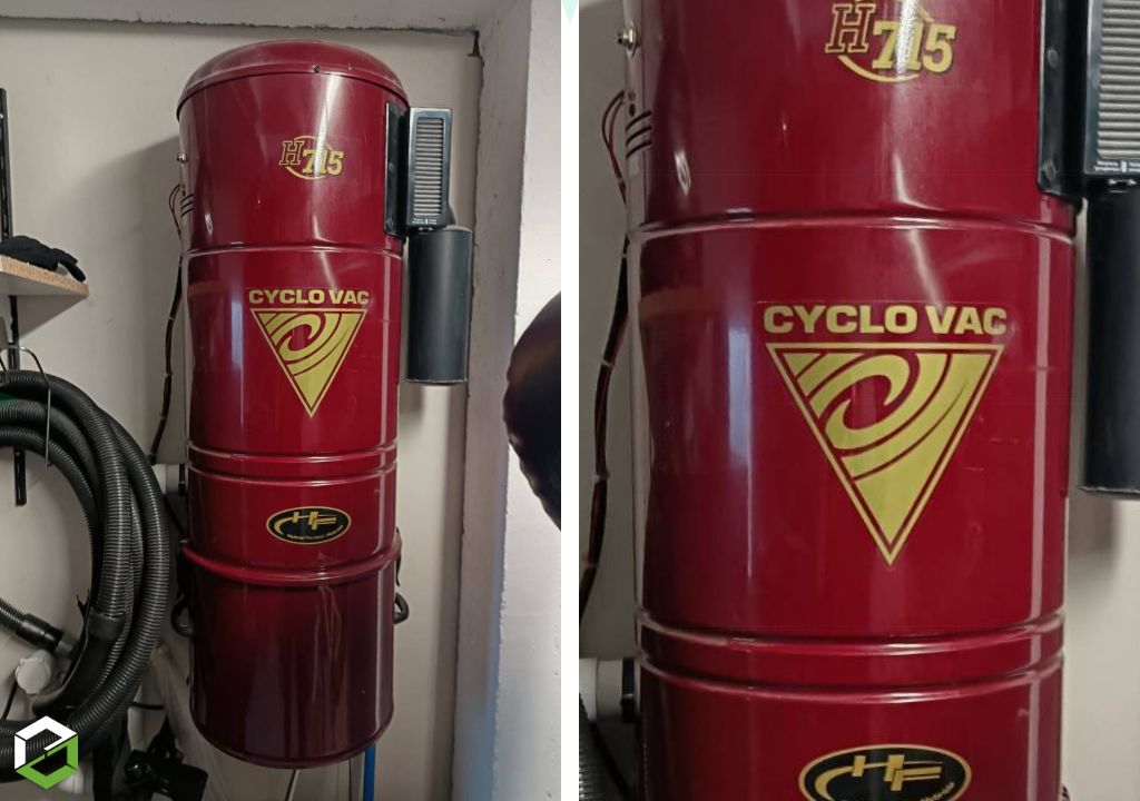 Consultez la chantier : dépannage centrale d'aspiration cyclovac - remplacement charbons et filtres - proche de tours - distributeur cyclovac