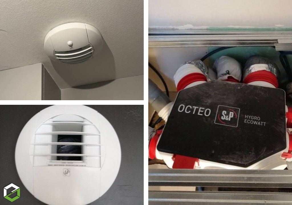 Consultez la chantier : remplacement ventilation simple flux par ventilation hygroréglable contrôlé unelvent série basse consommation - entreprise rge