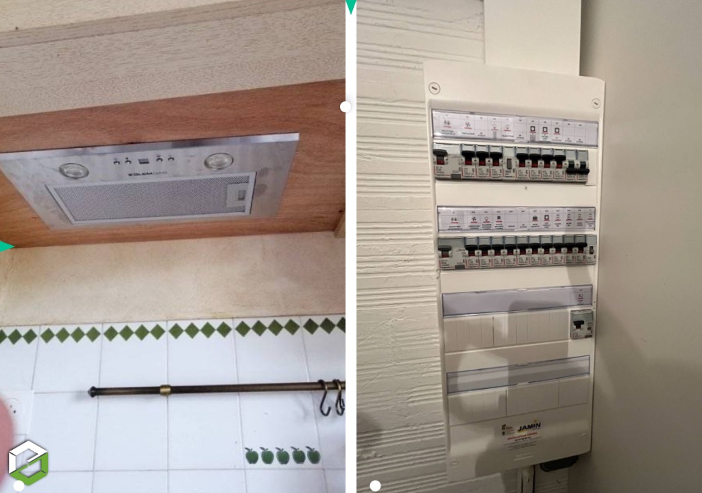 Rénovation électrique et pose d'une hotte pour la ventilation 