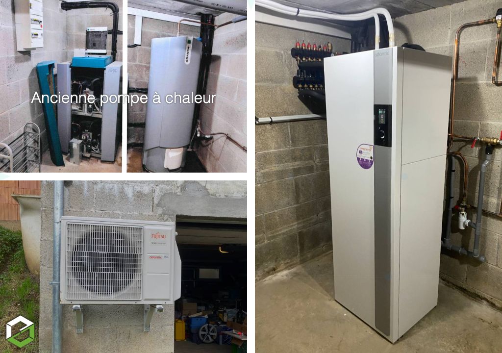 Remplacement d'une PAC gaz/gaz SOFATH par une PAC air/eau Atlantic - Chauffagiste RGE Qualipac