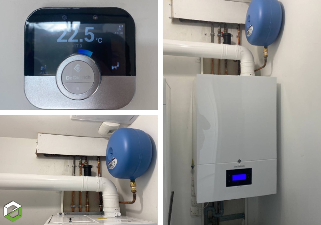 Installation d'une chaudière à condensation DE DIETRICH - Plombier Chauffagiste Arras