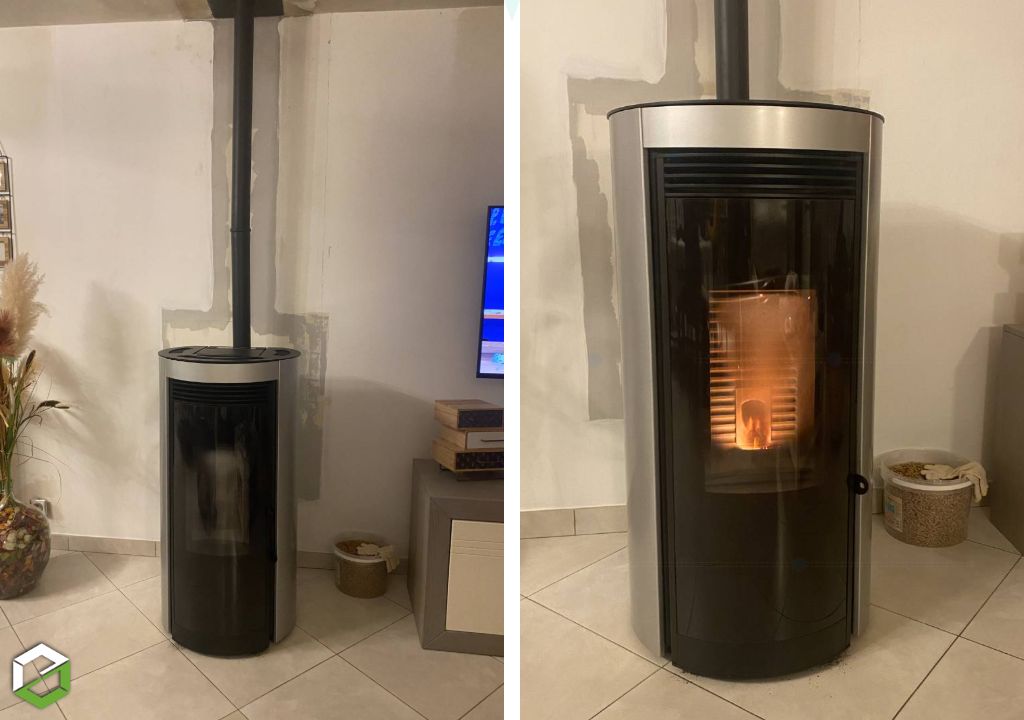 Installation d'un poêle à granulés de bois CMG - Chauffagiste RGE QUALIBOIS