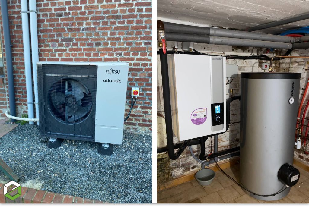 Installation d'une pompe à chaleur air eau à la place d'une chaudière fioul - Installateur RGE QualiPAC