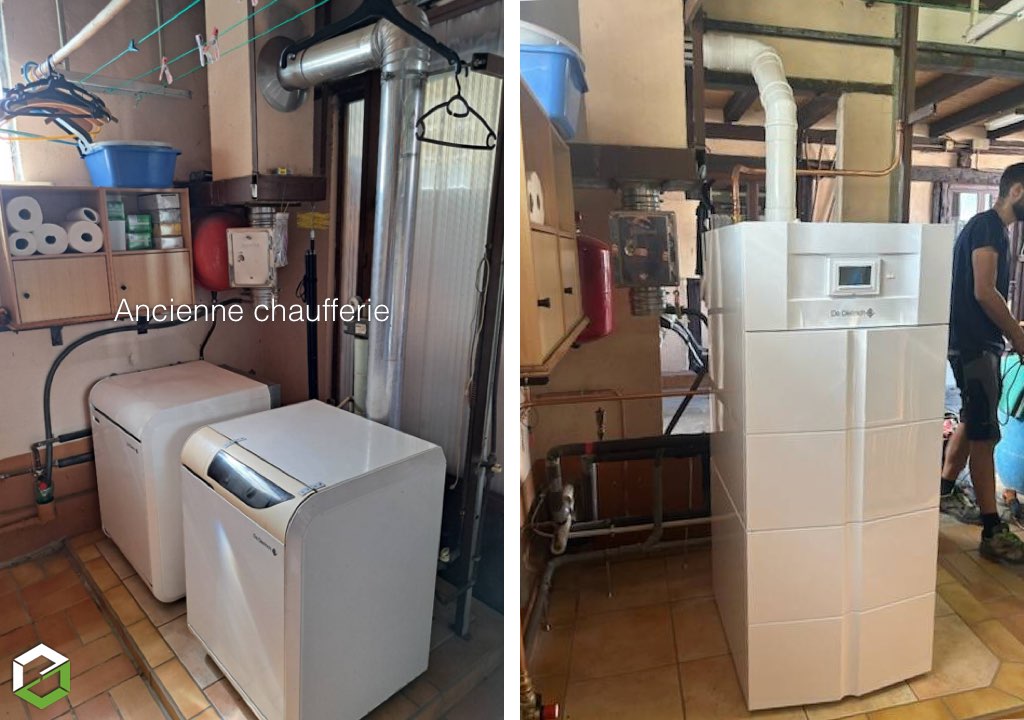 Consultez la chantier : installateur pg gaz - installation d'une chaudière gaz à condensation de dietrich