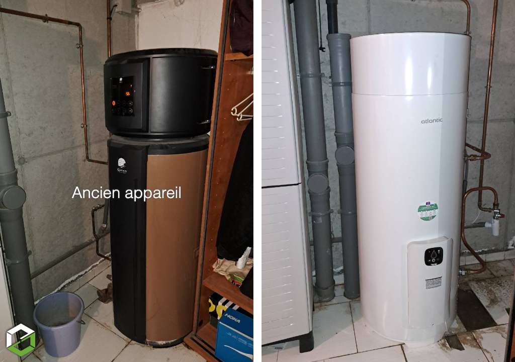 Consultez la chantier : installateur rge qualipac - installation d'un chauffe eau thermodynamique de dietrich 