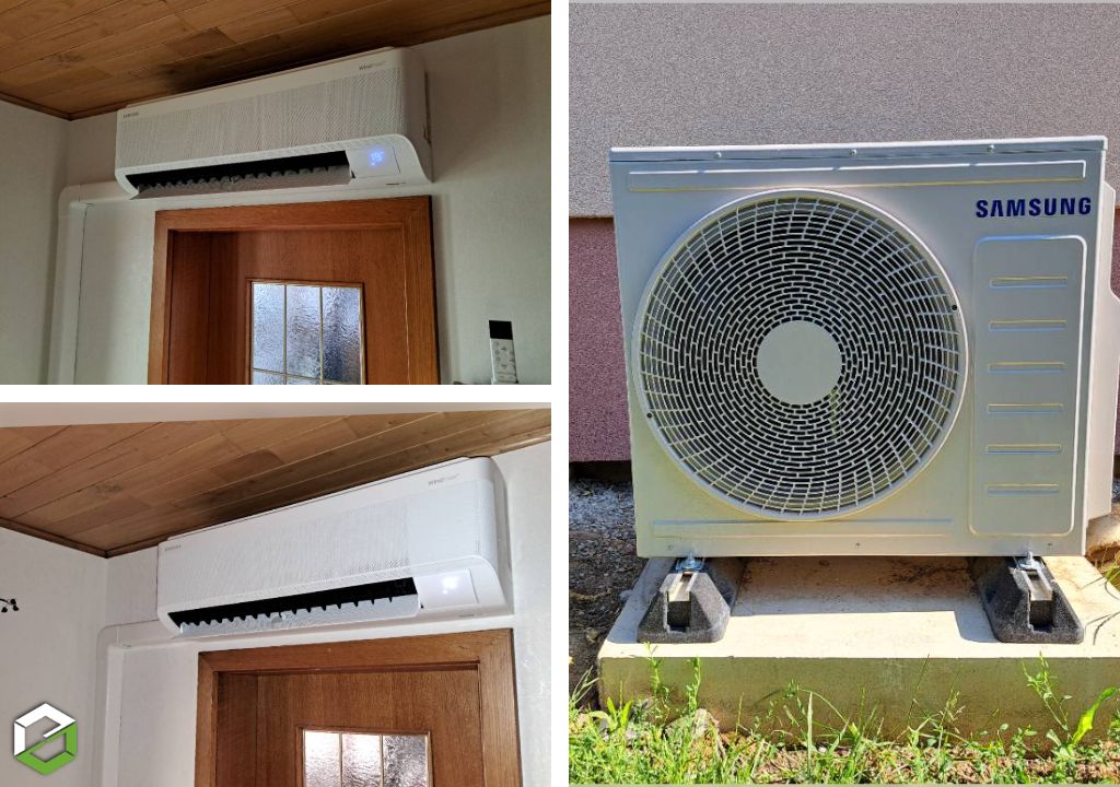 Consultez la chantier : installateur rge qualipac - installation d'une climatisation réversible tri-split samsung