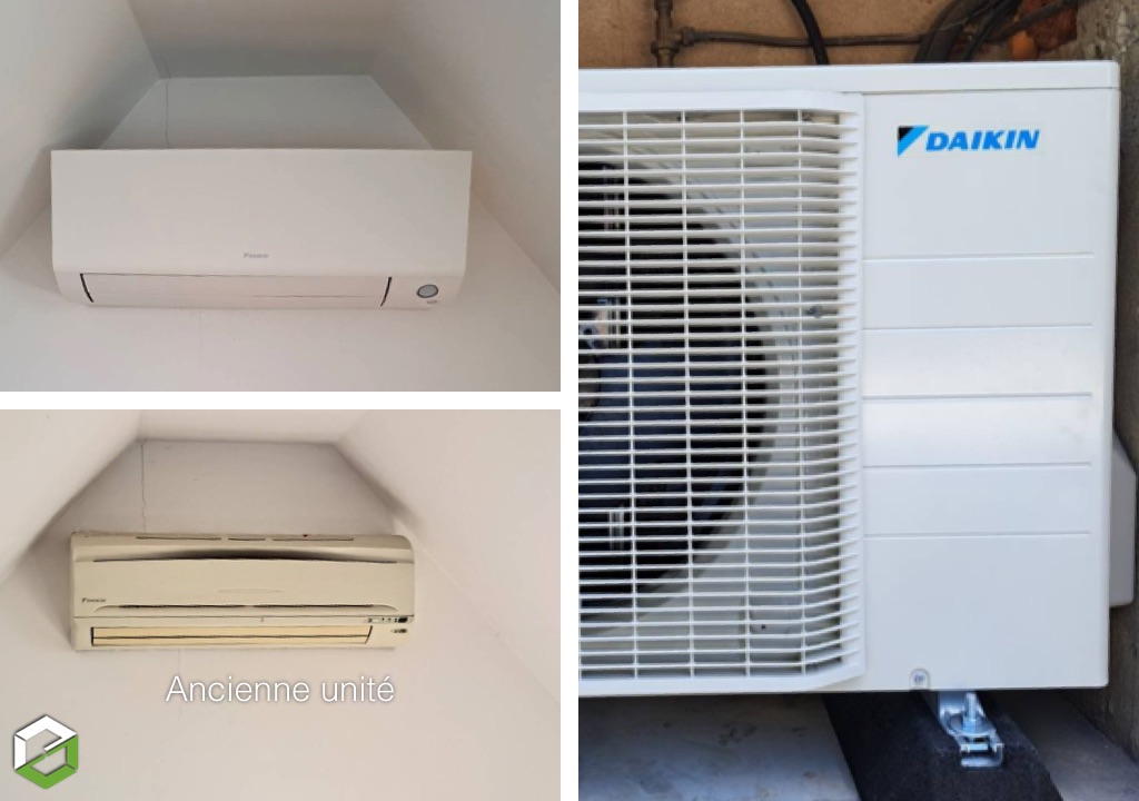 Consultez la chantier : installation d'une climatisation réversible bi-split daikin - installateur rge qualipac