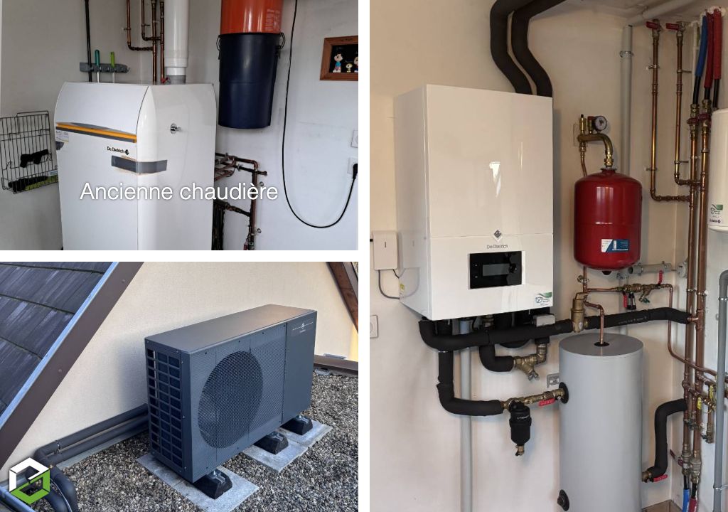 installateur rge qualipac - installation d'une pompe à chaleur air-eau r290 alezio de dietrich 