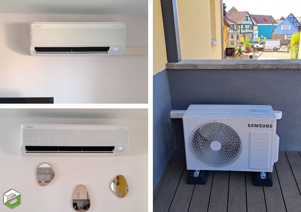 Installateur RGE Qualipac - Installation d'une climatisation réversible bi-split SAMSUNG