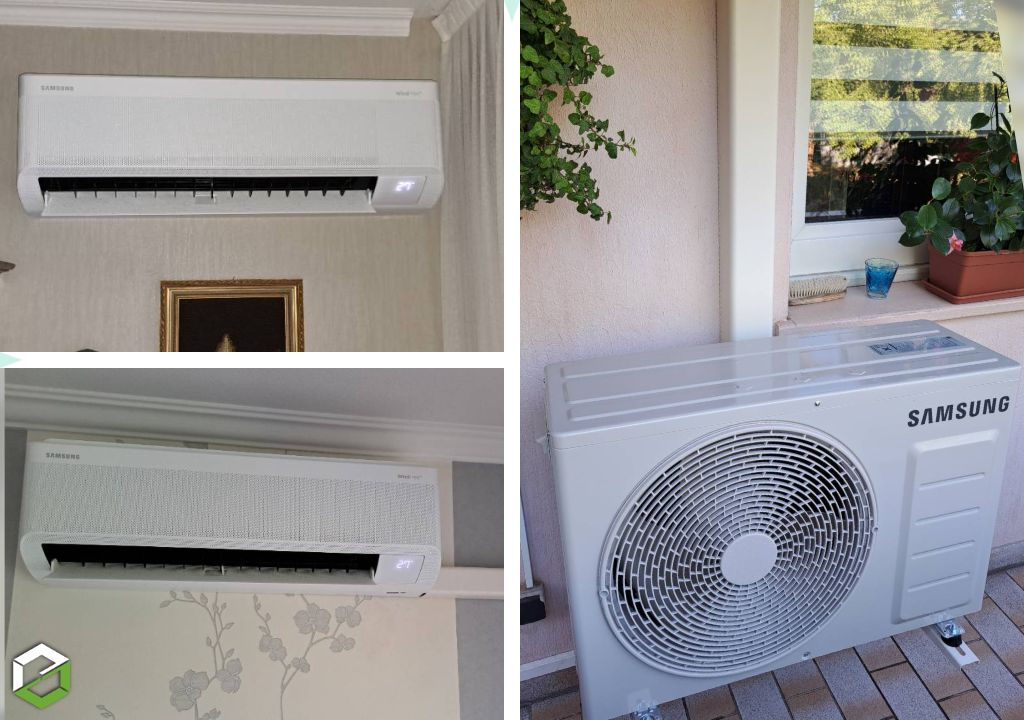 Consultez la chantier : installation d'une climatisation réversible samsung windfree confort par un installateur rge qualipac