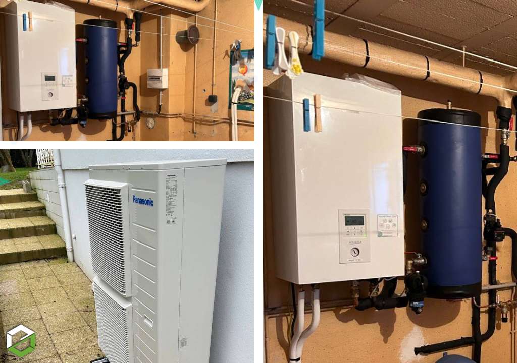 installation d'une pompe à chaleur air/eau panasonic - entreprise rge qualipac