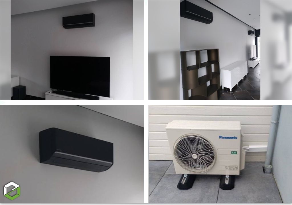 Installation d'une pompe à chaleur Air/Air Panasonic - Entreprise RGE QualiPAC
